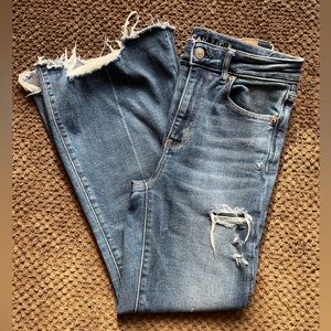 American Eagle Super Hi-Rise Crop Flare Jeans 4S